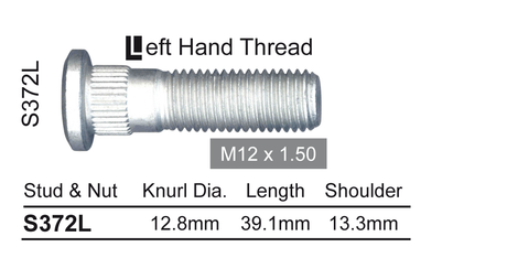 Wheel Stud S372L - Nice Products | Universal Auto Spares