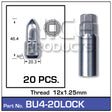 BULLET Lock (20) Nuts BU4-20LOCK - Nice Products | Universal Auto Spares