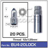 BULLET Lock (20) Nuts BU4-20LOCK - Nice Products | Universal Auto Spares