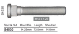 Long wheel stud S4530 - Nice Products | Universal Auto Spares