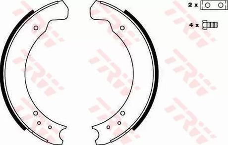 Brake Shoe Set GS6075 - TRW