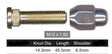 Stud & Nut NS312D - Nice Products | Universal Auto Spares