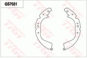 Brake Shoe Set GS7031 - TRW