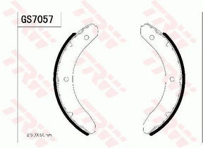 Brake Shoe Set GS7057 - TRW