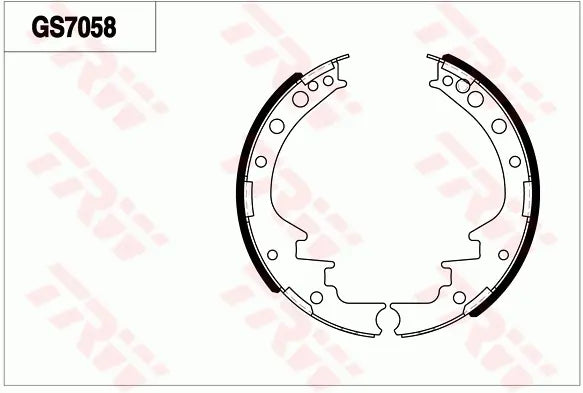 Brake Shoe Set, Parking Brake GS7058 - TRW