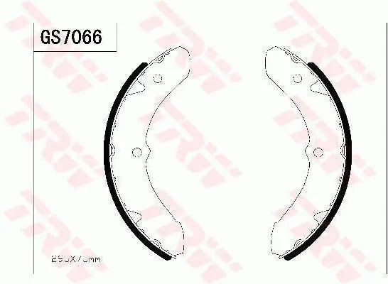Brake Shoe Set GS7066 - TRW