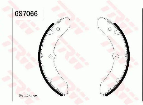Brake Shoe Set GS7066 - TRW