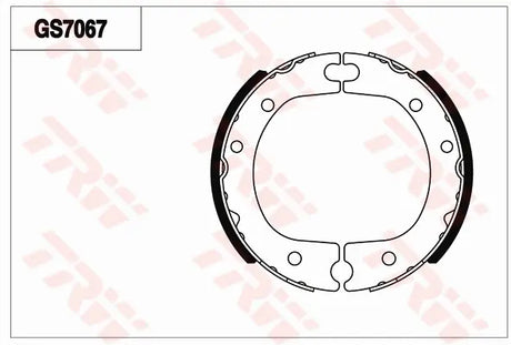 Brake Shoe Set, Parking Brake GS7067 - TRW