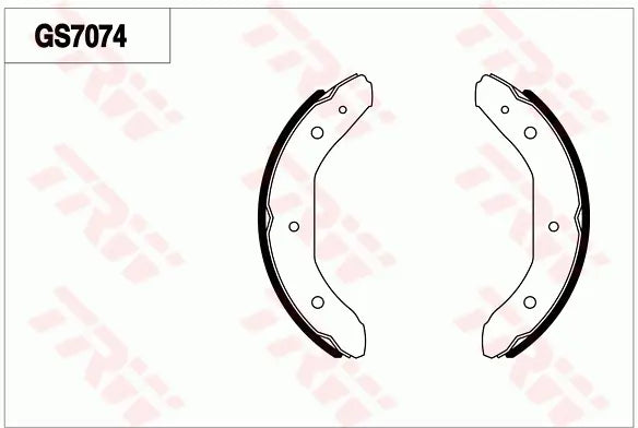 Brake Shoe Set GS7074 - TRW