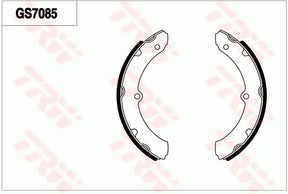 Brake Shoe Set GS7085 - TRW