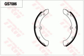 Brake Shoe Set GS7086 - TRW