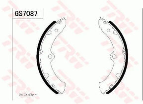Brake Shoe Set GS7087 - TRW