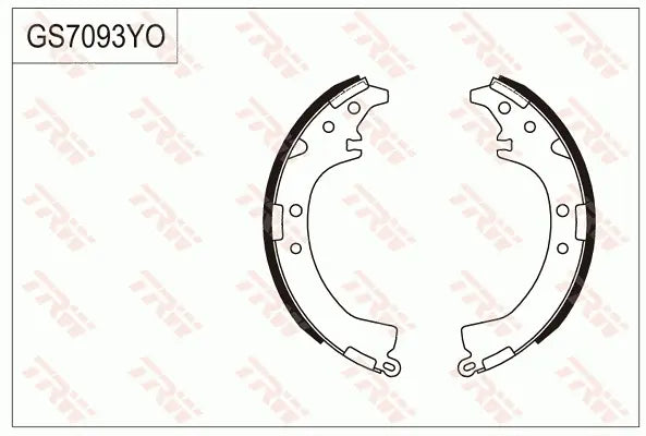 Brake Shoe Set, Parking Brake GS7093 - TRW