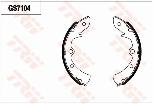 Brake Shoe Set, Parking Brake GS7104 - TRW