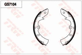 Brake Shoe Set, Parking Brake GS7104 - TRW
