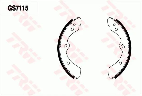 Brake Shoe Set GS7151 - TRW