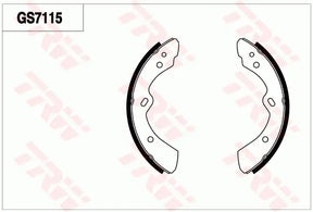 Brake Shoe Set GS7151 - TRW