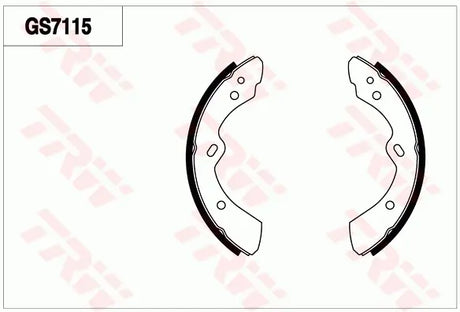 Brake Shoe Set GS7151 - TRW
