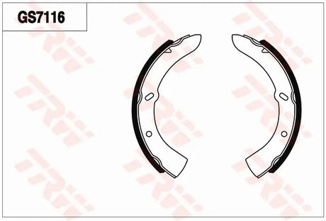 Brake Shoe Set GS7116 - TRW