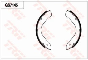 Brake Shoe Set GS7145 - TRW