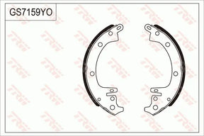 Brake Shoe Set GS7159 - TRW