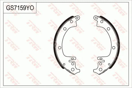 Brake Shoe Set GS7159 - TRW