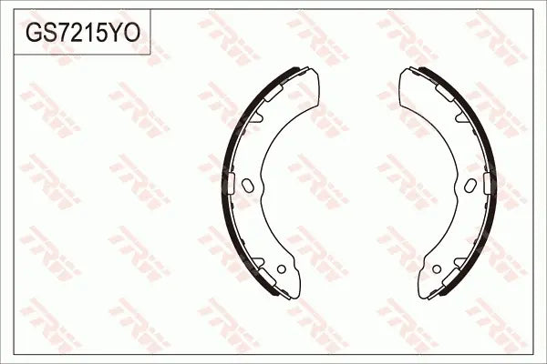 Brake Shoe Set GS7215 - TRW