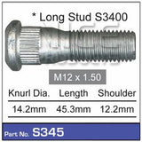 Wheel Stud S345 - Nice Products | Universal Auto Spares