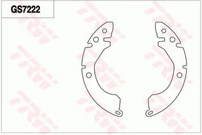 Brake Shoe Set GS7222 - TRW
