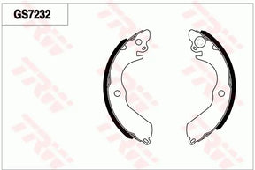 Brake Shoe Set GS7232 - TRW