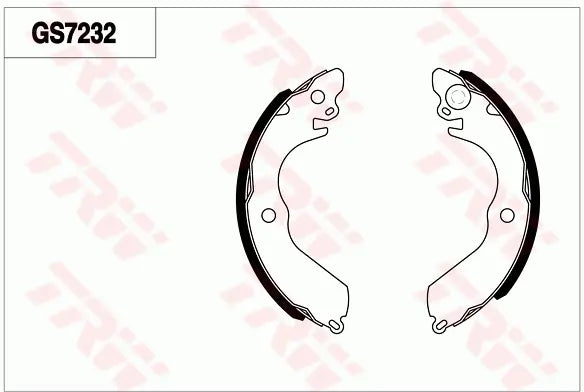 Brake Shoe Set GS7232 - TRW