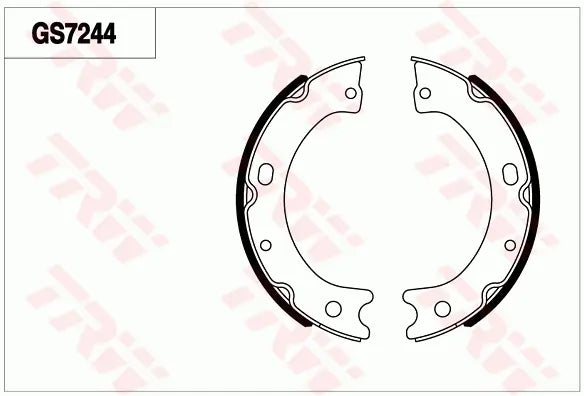 Brake Shoe Set, Parking Brake GS7244 - TRW