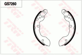 Brake Shoe Set GS7260 - TRW