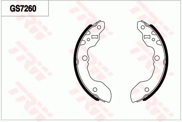 Brake Shoe Set GS7260 - TRW