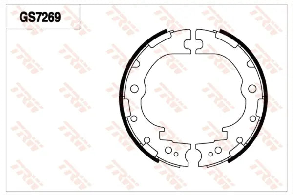Brake Shoe Set, Parking Brake GS7269 - TRW