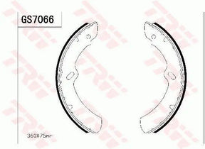 Brake Shoe Set GS7270 - TRW