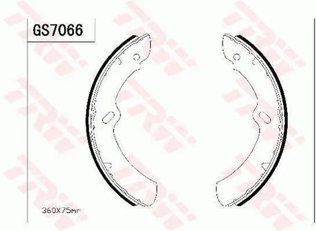 Brake Shoe Set GS7270 - TRW