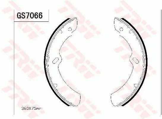 Brake Shoe Set GS7270 - TRW