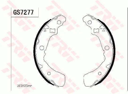 Brake Shoe Set GS7277 - TRW