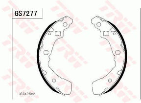 Brake Shoe Set GS7277 - TRW