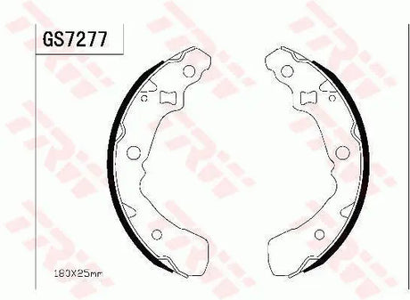 Brake Shoe Set GS7277 - TRW