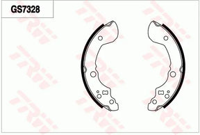 Brake Shoe Set GS7328 - TRW