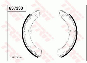 Brake Shoe Set GS7330 - TRW