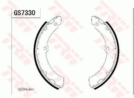 Brake Shoe Set GS7330 - TRW