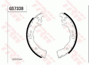 Brake Shoe Set GS7338 - TRW