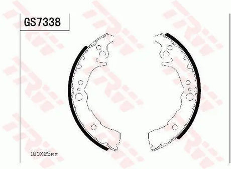 Brake Shoe Set GS7338 - TRW