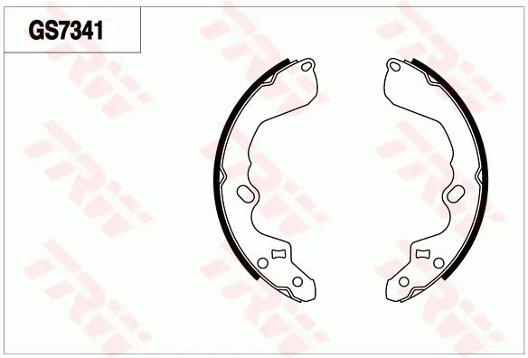 Brake Shoe Set GS7341 - TRW