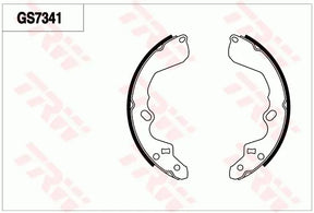 Brake Shoe Set GS7341 - TRW