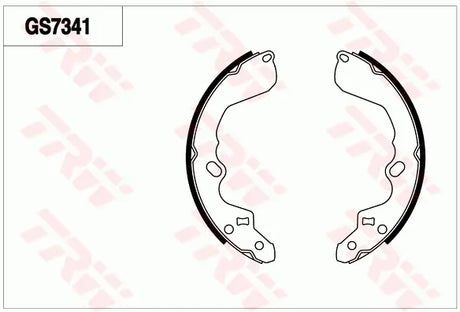 Brake Shoe Set GS7341 - TRW