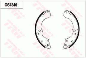Brake Shoe Set GS7346 - TRW
